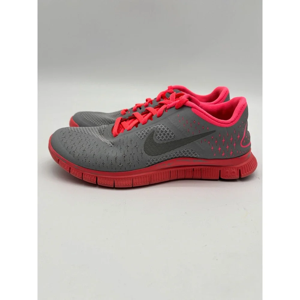 Nike Free 4.0 V2 Womens Running Shoes Grey Pink 511527-600 Size 7